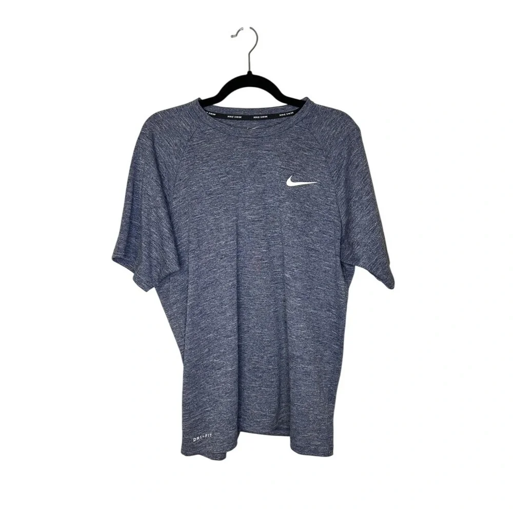 Nike Swim Dri-FIT Men's Blue Heather T-Shirt‎ Activewear Training